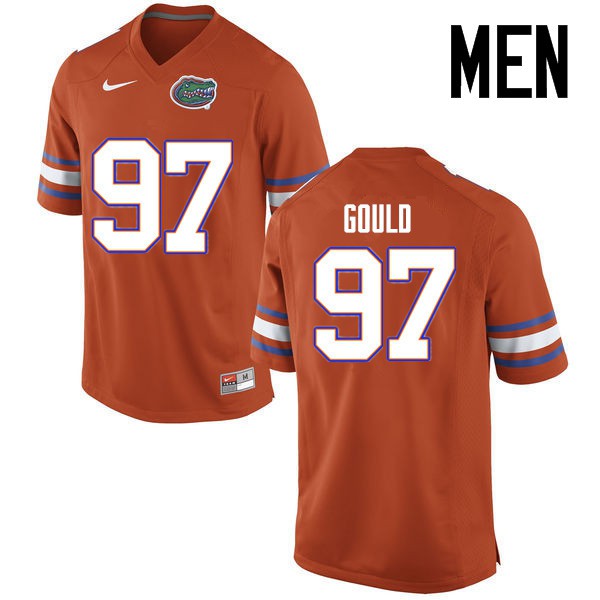 Florida Gators Men #97 Jon Gould College Football Jerseys Orange